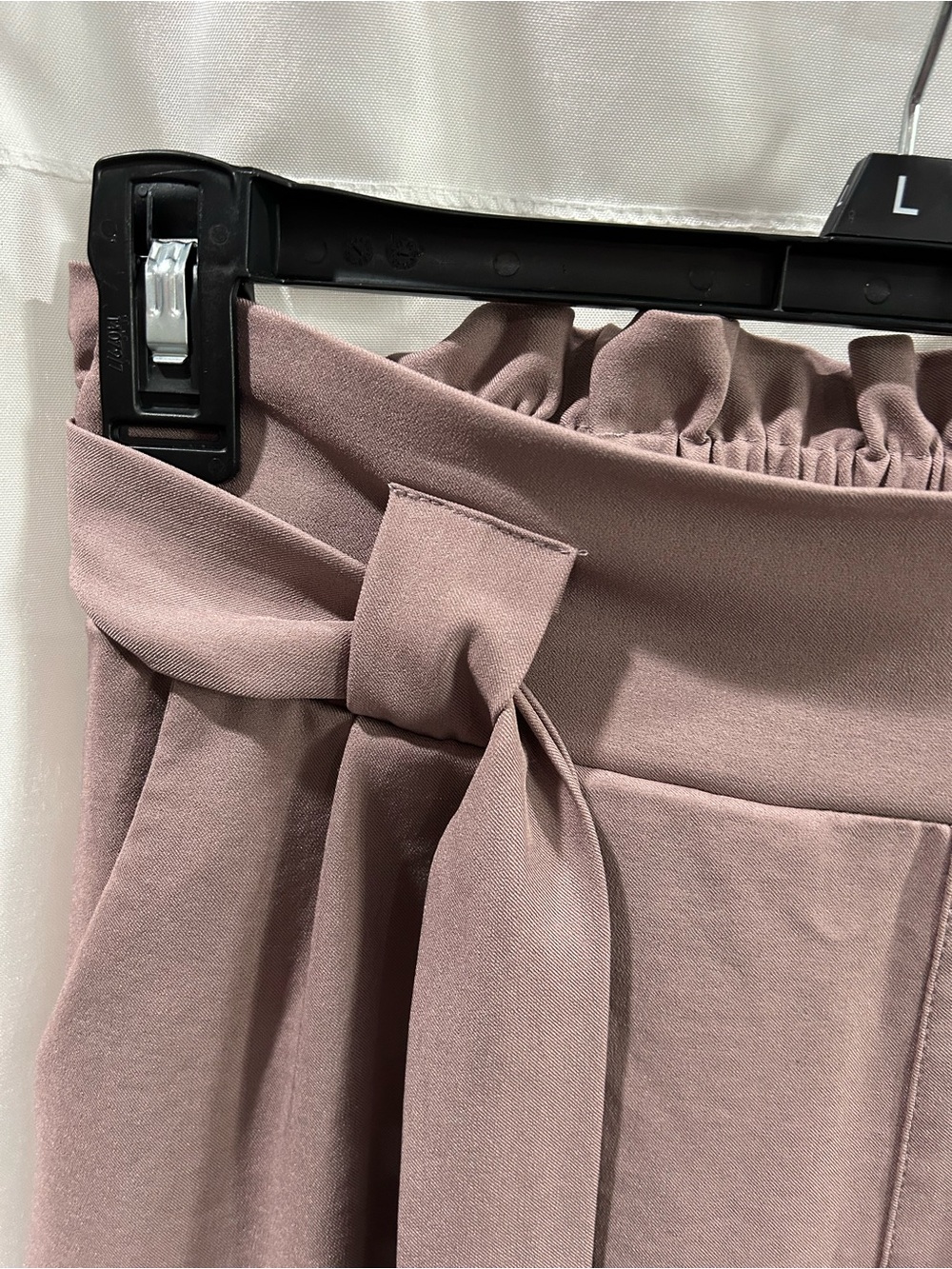 LN Grace Karin Mauve Tie-Waist Paperbag Pencil Pants - Picture 3 of 6